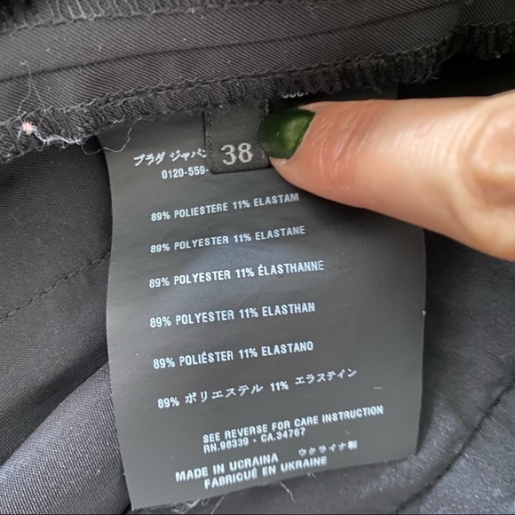 Women's Prada Polyester Trousers - Picture 6 of 7